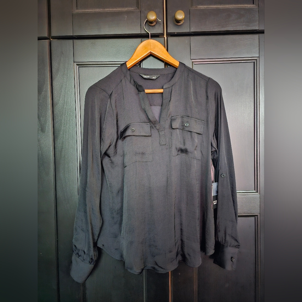 Simply Vera Vera Wang Black Blouse- Small- NWT